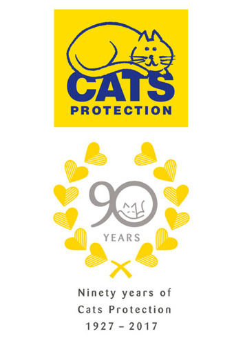 Cats Protection 90th anniversary logo