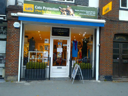 Cats Protection charity shop front