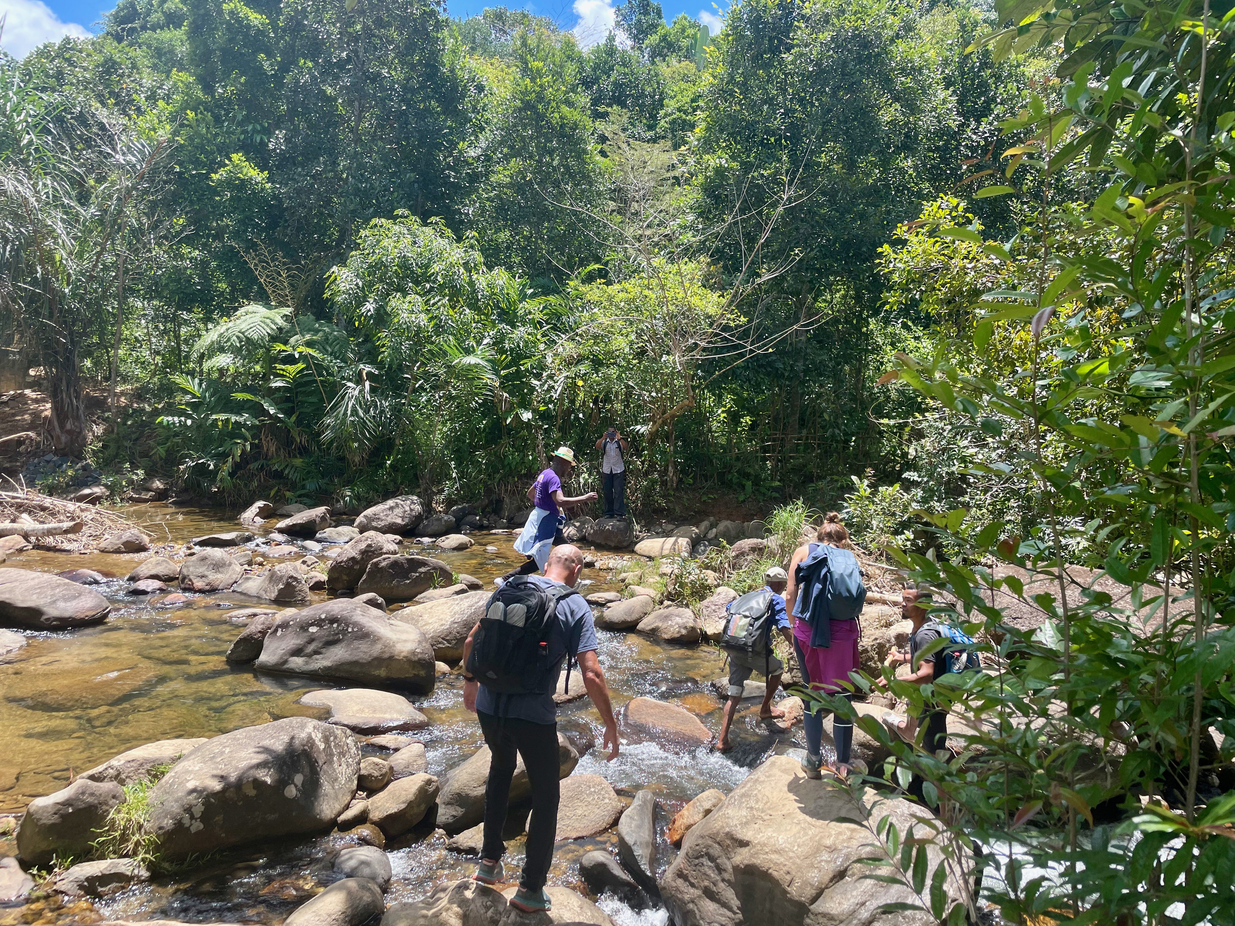 Madagascar Trek 2024 Events Cats Protection   Group Crossing Streams 