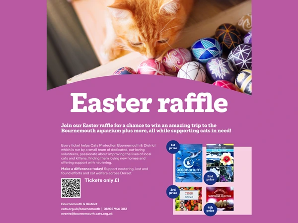 Easter Raffle now live, ends 14th April 2025